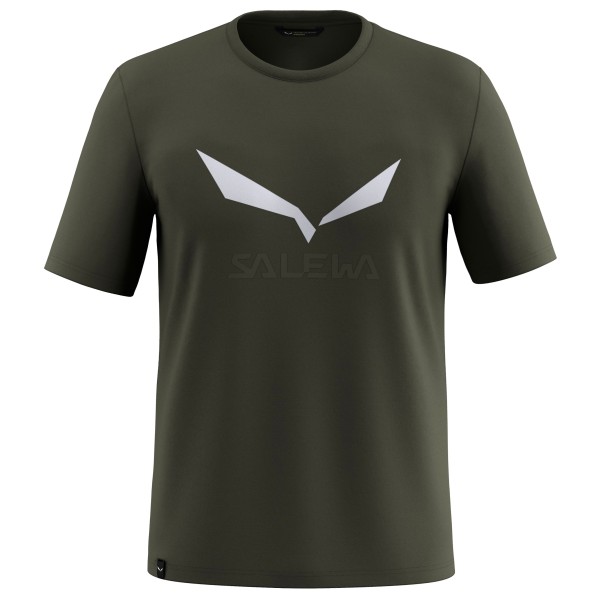 Salewa - Solidlogo Dry T-Shirt - Funktionsshirt Gr 50 - L oliv von Salewa