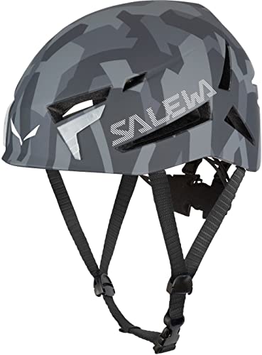 Salewa Unisex – Erwachsene Vega Helmet Helm, Grey Camo, S/M von Salewa