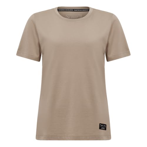 Salewa Women's Eagle Logo Patch T-Shirt W Small tee, Quicksand, XXS, Treibsand, XXS von Salewa