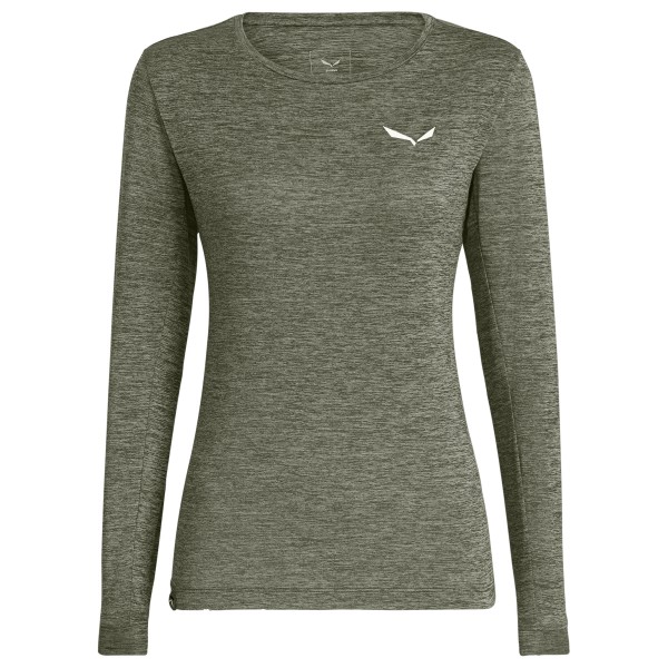 Salewa - Women's Puez Melange Dry L/S Tee - Funktionsshirt Gr 40 oliv von Salewa