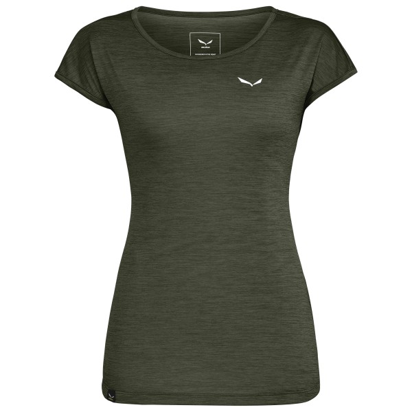 Salewa - Women's Puez Melange Dry S/S Tee - T-Shirt Gr 34 oliv von Salewa