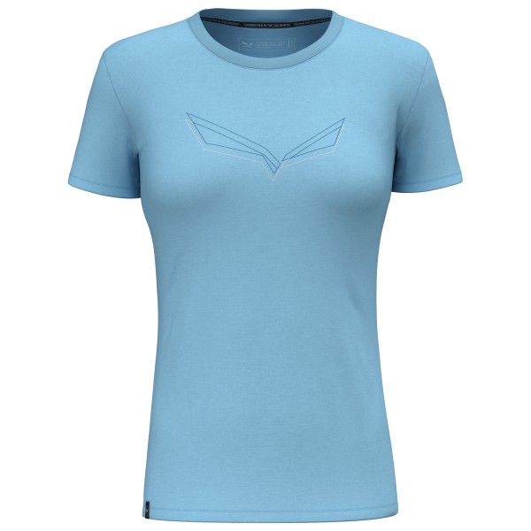 Salewa - Women's Pure Eagle Frame Dry T-shirt - T-Shirt Gr 38 blau von Salewa