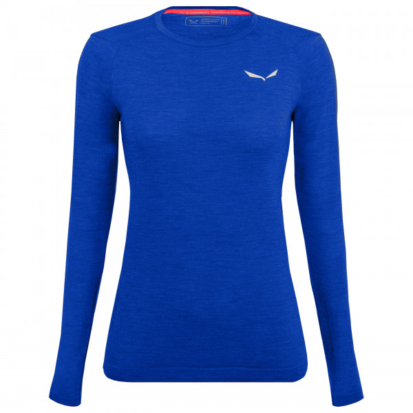 Salewa - Women's Zebru Fresh AMR L/S Tee - Merinounterwäsche Gr 38 blau von Salewa