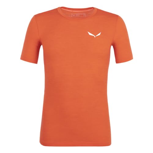Salewa Zebru Fresh Merino Responsive T-Shirt Men, red orange, L von Salewa