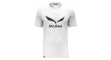 salewa solidlogo kurzarm t shirt weis von Salewa