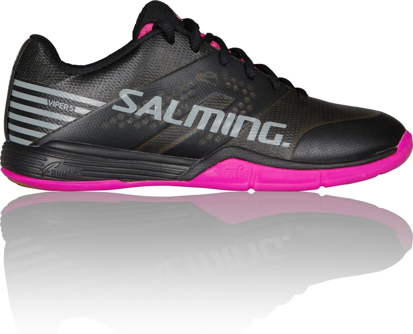 SALMING Viper 5 Women Shoe Black/Pink Jewel Handballschuh von Salming