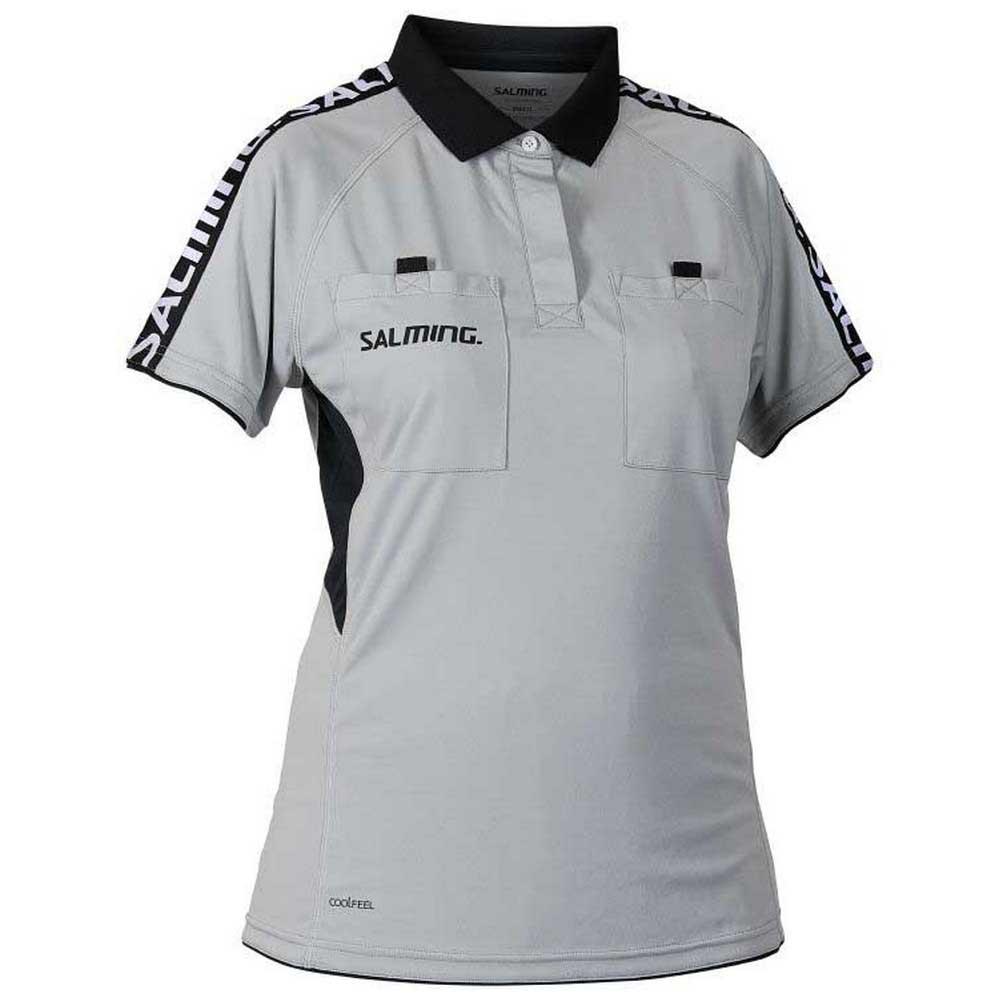 Salming Referee Short Sleeve Polo Shirt Grau S Frau von Salming