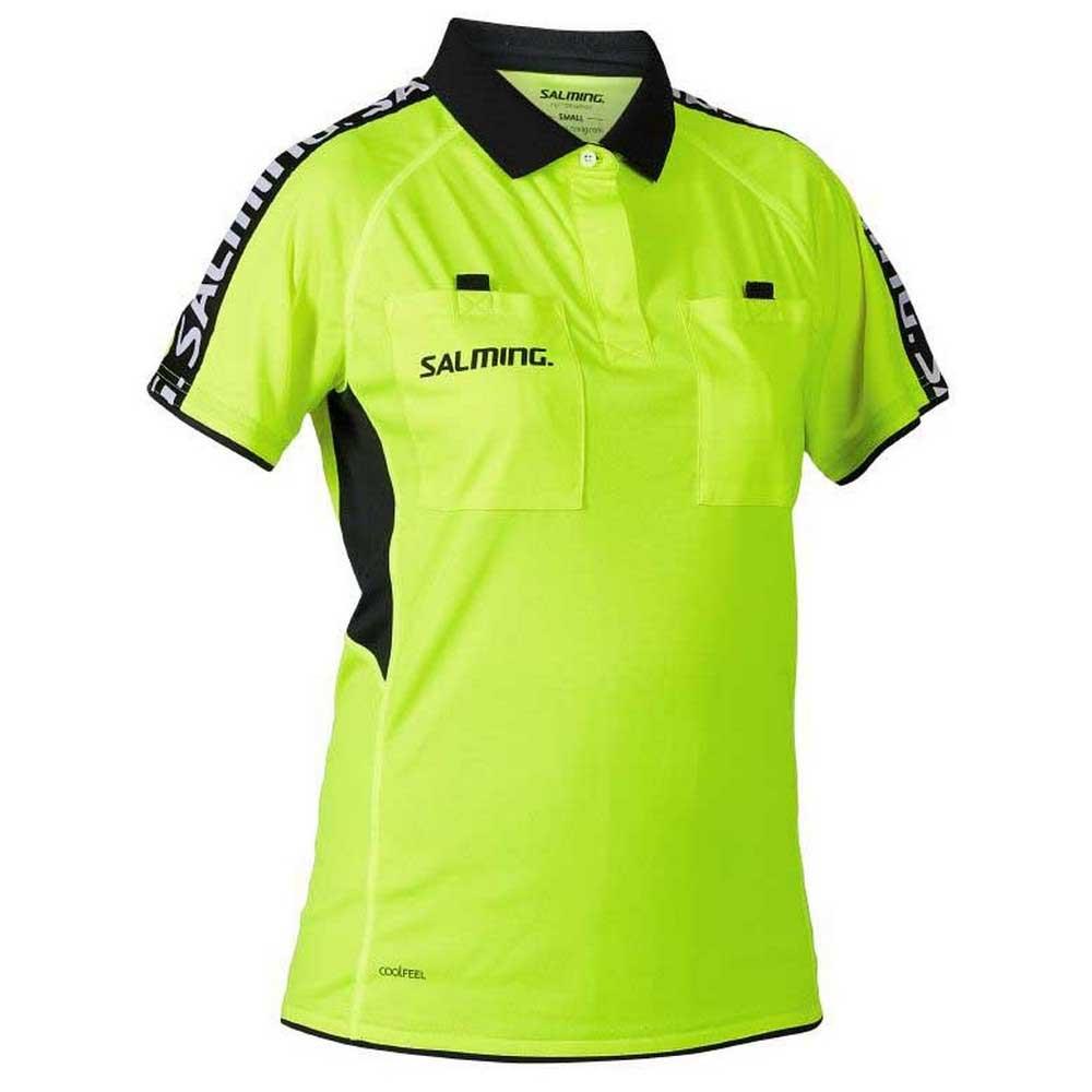 Salming Referee Short Sleeve Polo Shirt Grün M Frau von Salming