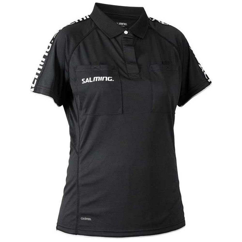Salming Referee Short Sleeve Polo Shirt Schwarz M Frau von Salming