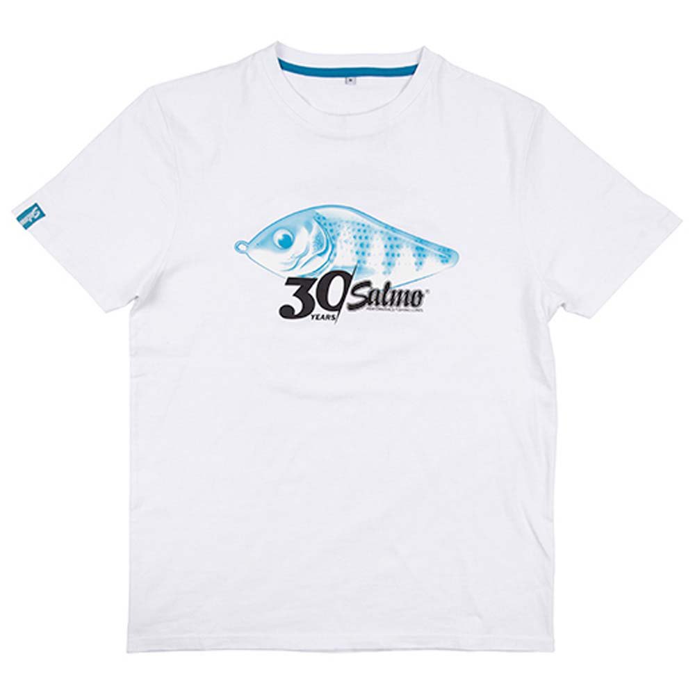 Salmo 30th Anniversary Short Sleeve T-shirt Weiß 3XL Mann von Salmo