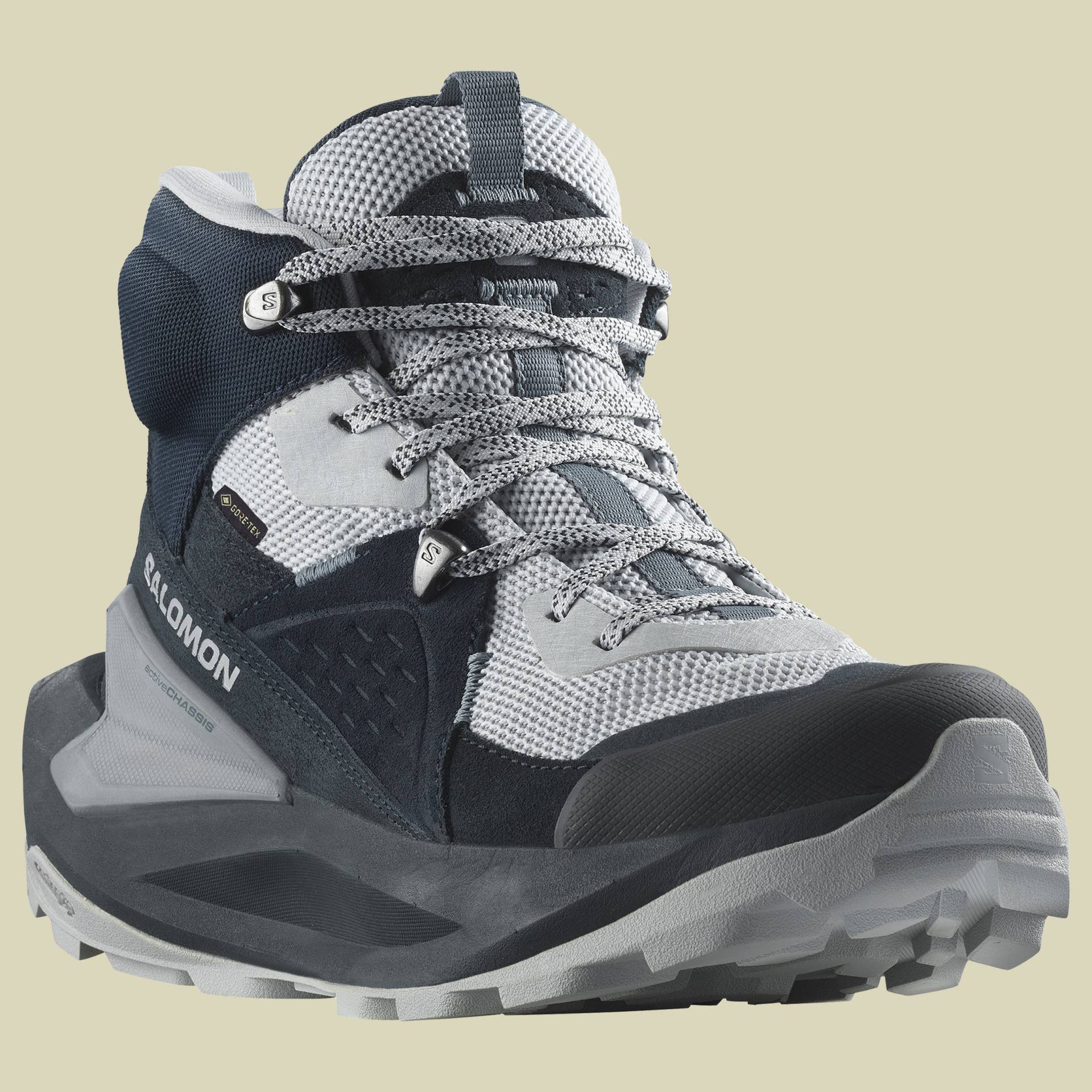 Elixir Mid GTX Women grau UK 6,5 - carbon/pearl blue/flint stone von Salomon