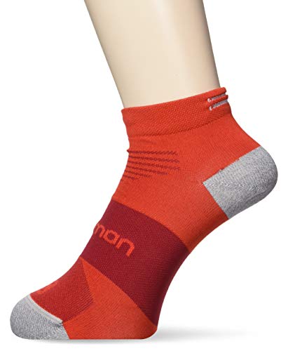 Salomon, 1 Paar kurze Unisex-Socken, SONIC PRO, Polyamid/Polyester, Gr. S (36-38), Rot (Biking Red/Fiery Red), LC1131500 von Salomon