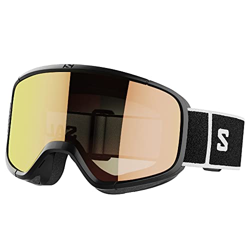 Salomon Aksium 20 Photochrome Unisex-Brille Ski Snowboarden, Tolle Passform und Komfort, Haltbarkeit und Automatisch Optimierte Sicht, Schwarz, Einheitsgröße von Salomon