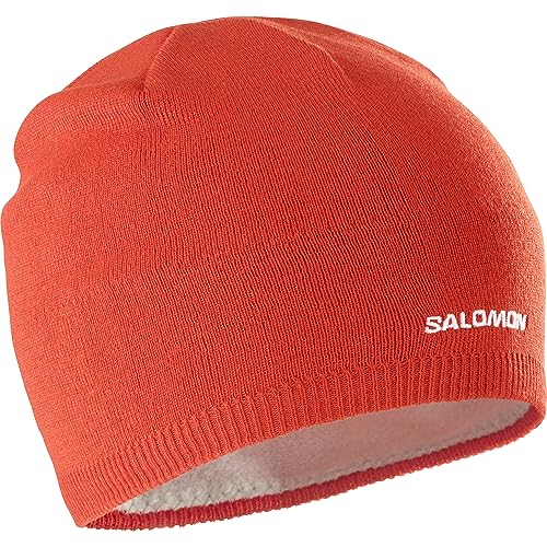 Salomon Unisex-Mütze Ski Snowboarden, Klassischer Look, Wärme und Insgesamt Elegantes Design, Rot, Einheitsgröße von Salomon