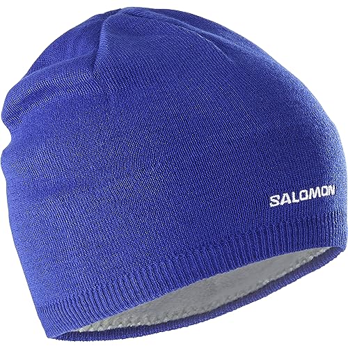 Salomon Unisex-Mütze Ski Snowboarden, Klassischer Look, Wärme und Insgesamt Elegantes Design, Blau, Einheitsgröße von Salomon