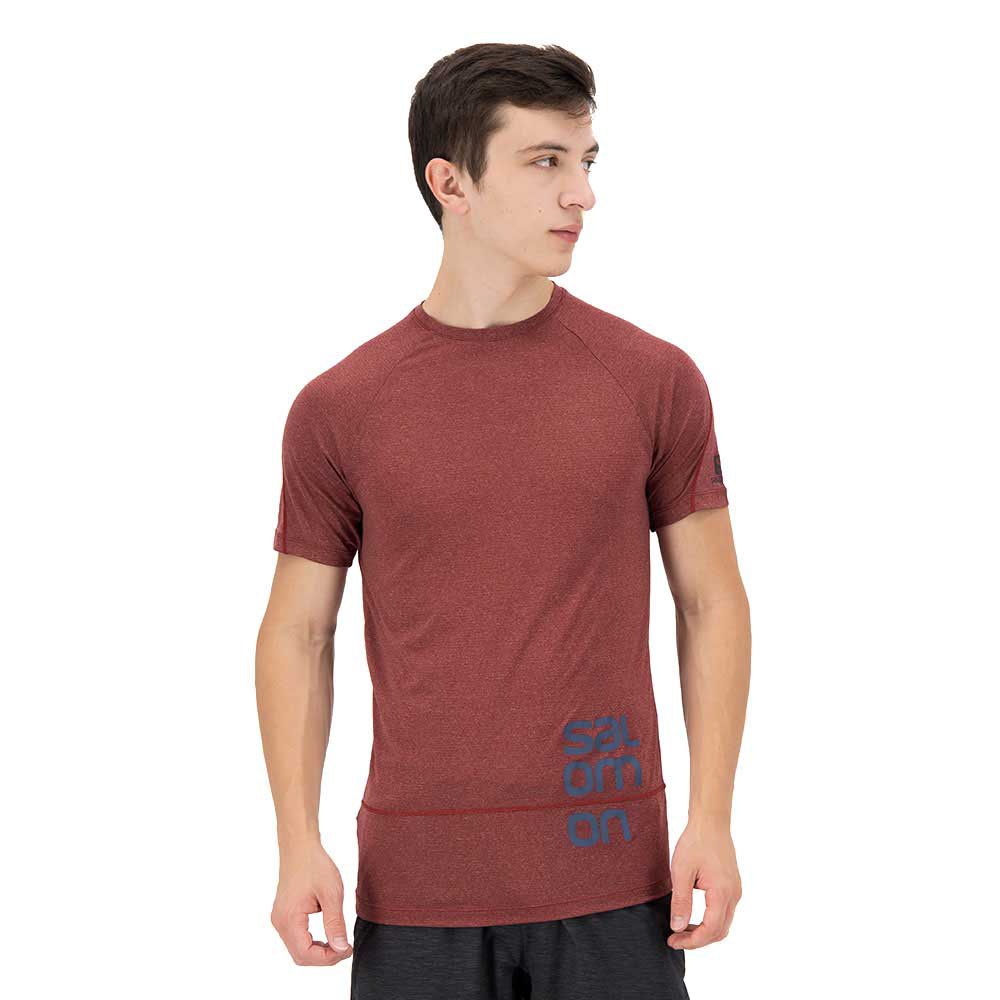 Salomon Cross Run Graphic Short Sleeve T-shirt Rot XS Mann von Salomon