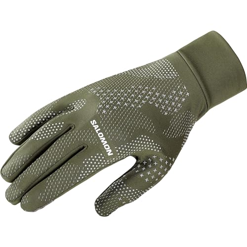 Salomon Cross Warm Unisex-Handschuhe, praktisch, atmungsaktive Wärme, intelligentes Design, Grün, XS von Salomon