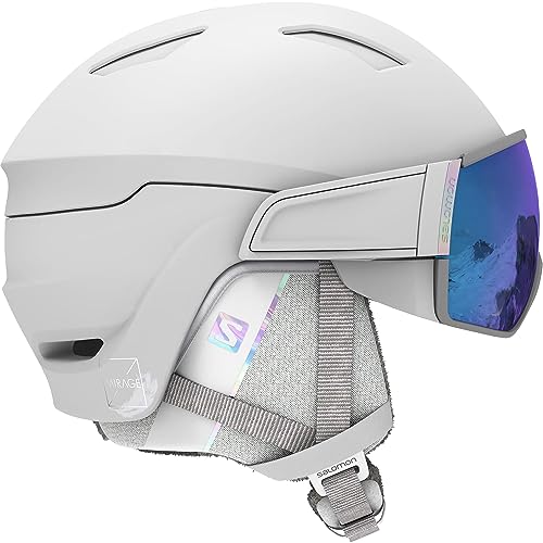 Salomon Mirage S Helm Visier Maske Frau Ski Snowboard, ‎weiss von Salomon