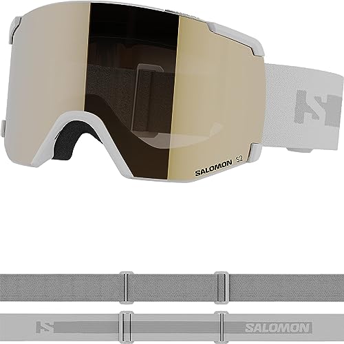 Salomon S/view Access Unisex-Brille Ski Snowboarden, Erweitertes Sichtfeld, Reduzierung der Augenermüdung und Blendung, kein Beschlagen mehr, Weiß, Einheitsgröße von Salomon
