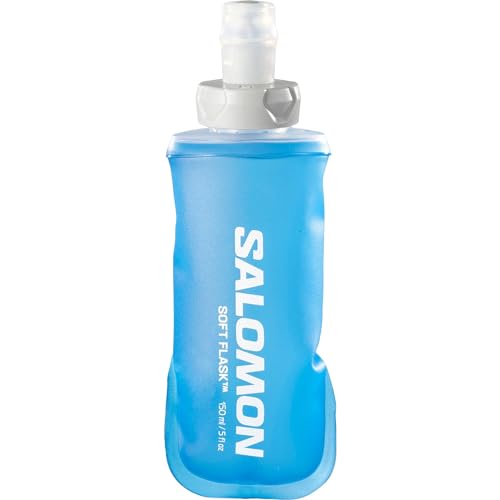 Salomon Soft Flask 150ml/5oz 28 Unisex Hydrationszubehör, Schnelle Energiezufuhr, Umweltfreundlich, Ventil mit hoher Durchflussrate, Blau von Salomon
