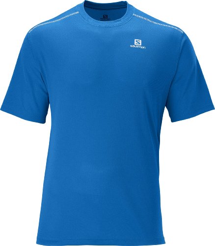 Salomon Stroll Logo T-Shirt/Sport Shirt für Man Größe L Union Blue von Salomon