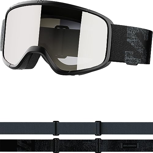 Salomon Aksium 20 S Unisex-Brille Ski Snowboarden, Tolle Passform und Komfort, Haltbarkeit und Hervorragender Augenschutz, Schwarz, Einheitsgröße von Salomon