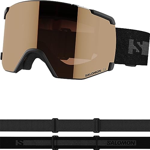 Salomon S/view Access Unisex-Brille Ski Snowboarden, Erweitertes Sichtfeld, Augenermüdung und Blendreduzierung und kein Beschlagen mehr, Schwarz, Einheitsgröße von Salomon