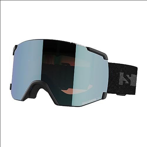 Salomon S/view Unisex-Brille Ski Snowboarden, Erweitertes Sichtfeld, Sehschärfe und Blendungsreduzierung und kein Beschlagen mehr, Schwarz, Einheitsgröße von Salomon