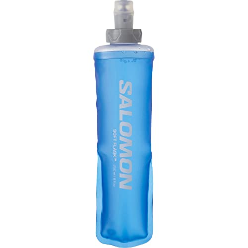 Salomon Soft Flask 250ml/8oz 28 Unisex Soft-Trinkflasche, Komfort, Ventil mit hoher Durchflussrate, Einfach zu handhaben, Blau von Salomon
