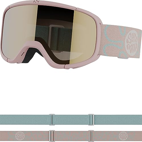 Salomon Rio Kinder-Brille Ski Snowboarden, Kinderfreundliche Passform und Komfort, mehr Augenkomfort und Haltbarkeit, Orange, Einheitsgröße von Salomon