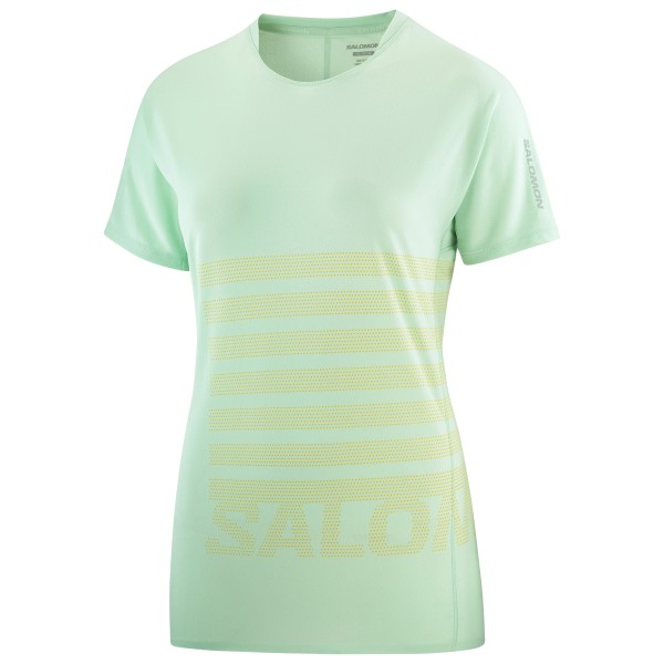 Salomon - Women's Sense Aero S/S Tee GFX - Laufshirt Gr L;M;S;XL;XS blau;grün von Salomon