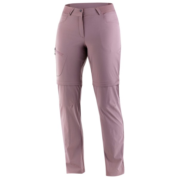 Salomon - Women's Wayfarer Zip Off Pants - Zip-Off-Hose Gr 38 rosa von Salomon