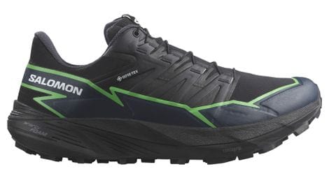 salomon thundercross gore tex  p trailrunning schuhe  p schwarz grun von Salomon