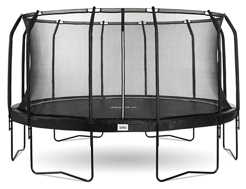 Salta Premium Black Edition - Trampolin mit Sicherheitsnetz - Rund - ø 457 cm - Schwarz (⌀ 457 cm, Max 150 KG) von Salta