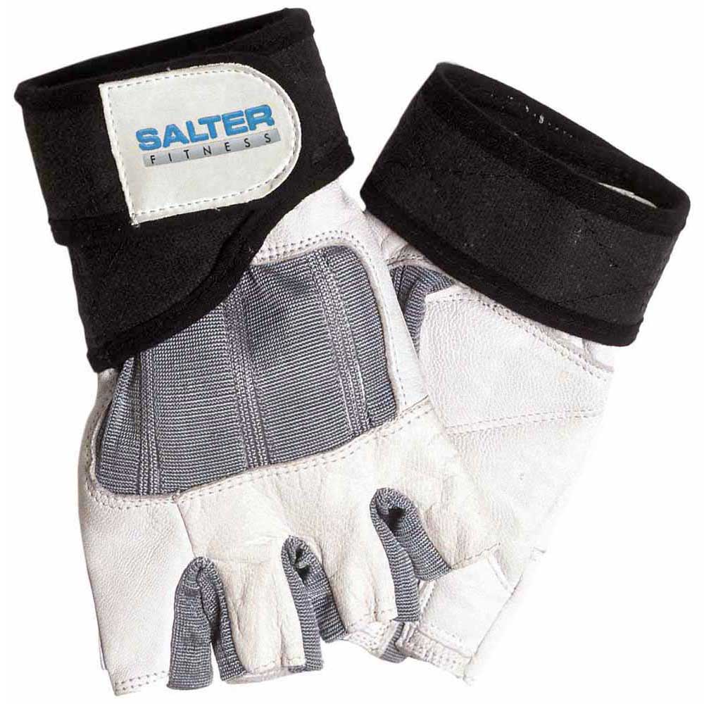 Salter Leather&spandex Training Gloves Grau L von Salter