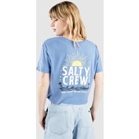 Salty Crew Cruisin Crop T-Shirt blue dusk von Salty Crew