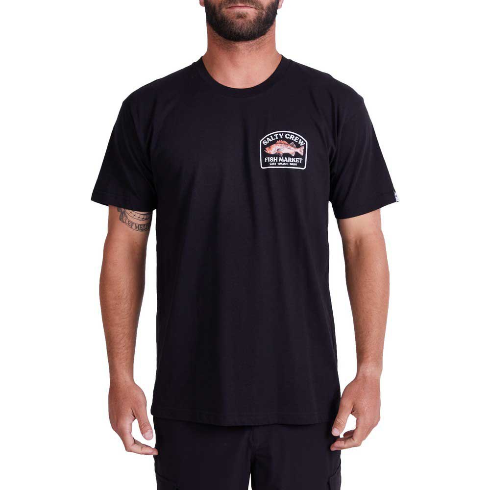 Salty Crew Fish Market Premium Short Sleeve T-shirt Schwarz S Mann von Salty Crew