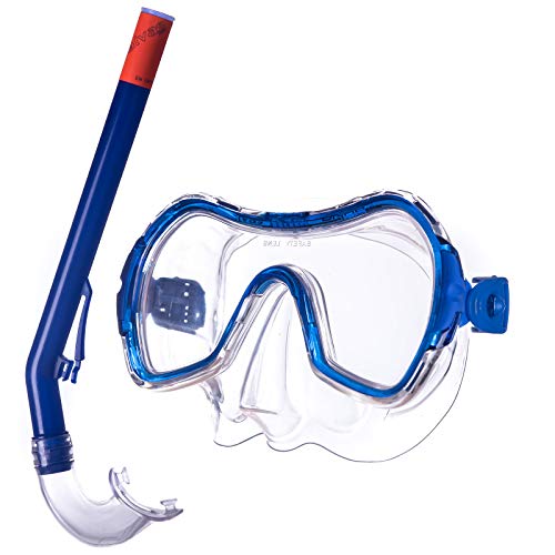 Salvas Kinder Set Haiti Tauchmaske + Schnorchel Taucher Maske Schwimm Brille von Salvas sub