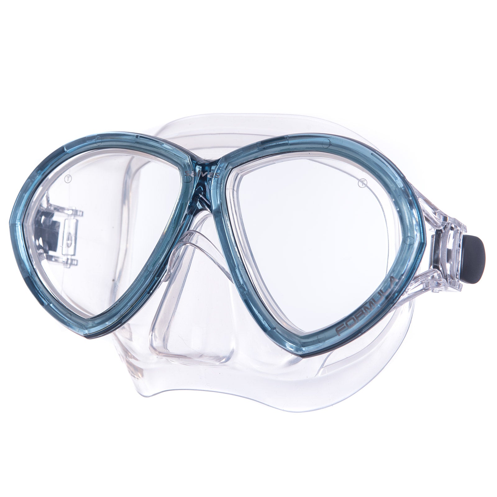 SALVAS Tauch Maske Formula Schnorchel Schwimm Brille Beschlag Silikon Erwachsene-Blau/schwarz von Salvas