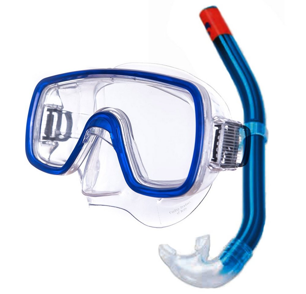 Salvas Schnorchel Set Kalua Tauchmaske + Schnorchel Taucher Maske, Schwimm Brille Erwachsene von Salvas