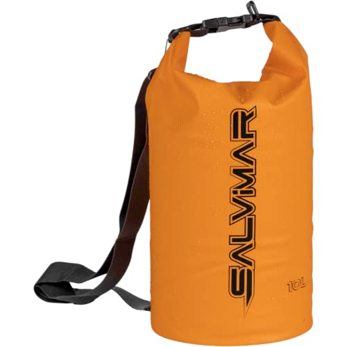 SALVIMAR Dry Bag 5 l - 10 l - 20 l, Orange, 10lt, wasserdichte Sporttasche von SALVIMAR