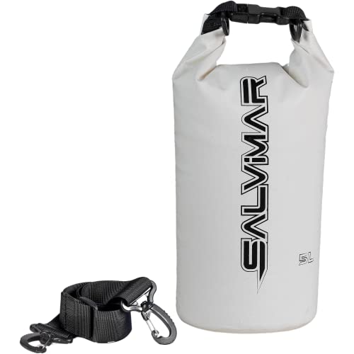 SALVIMAR Dry Bag 5 l - 10 l - 20 l, weiß, 5lt, wasserdichte Sporttasche von SALVIMAR