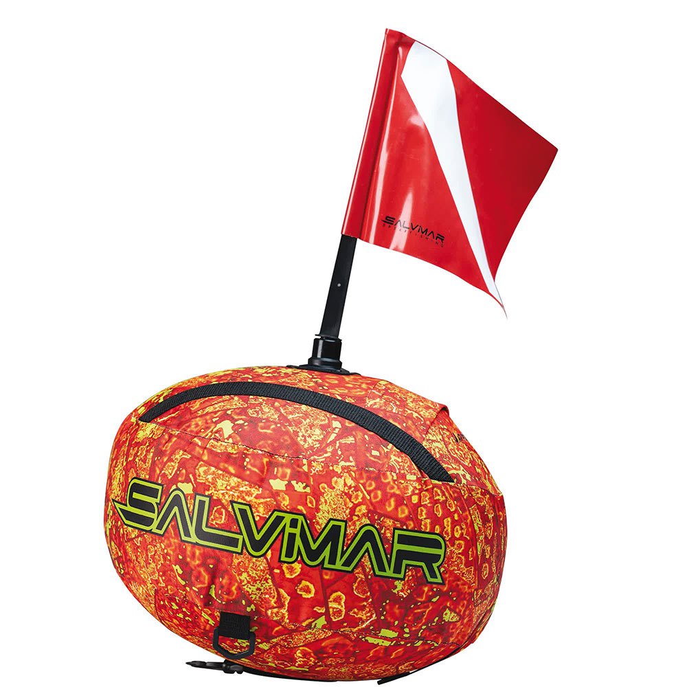 Salvimar High Visibility Fabric Cmas Alpha Flag Sphera Signaling Buoy Orange von Salvimar