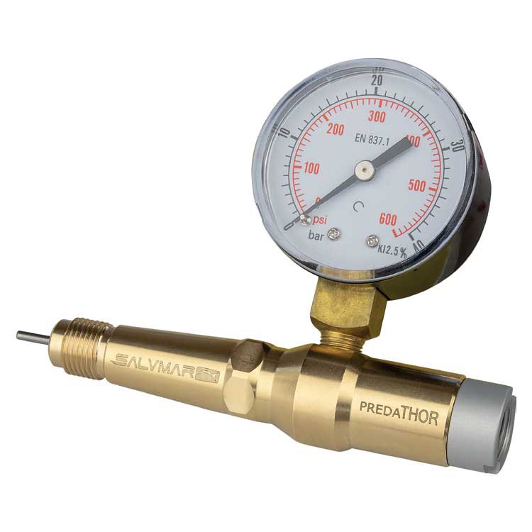 Salvimar Predathor Pressure Gauge With Charging Adapter Manometer Golden von Salvimar