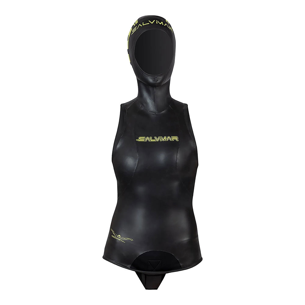 Salvimar Swim Skin 2 Mm Hooded Vest Schwarz XS von Salvimar