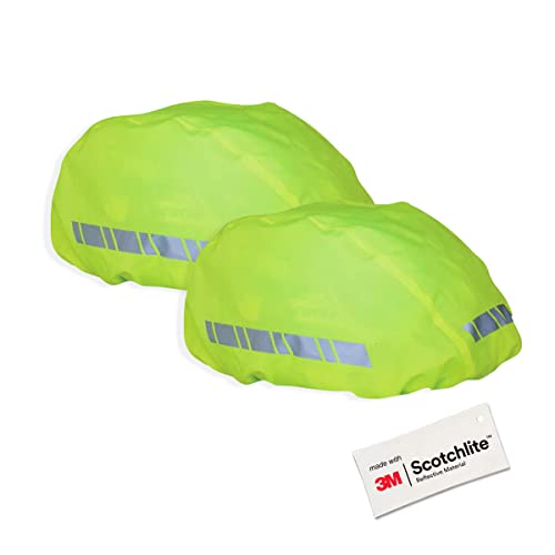 Salzmann 3M Wasserfester Helmüberzug - Regenschutz für Fahrradhelme - 2er Set - Hergestellt mit 3M Scotchlite von Salzmann