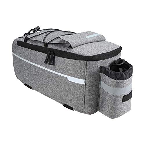 Isolierte Kühltasche für den Kofferraum, für Fahrrad, Gepäckträger, reflektierend, grau von Samine