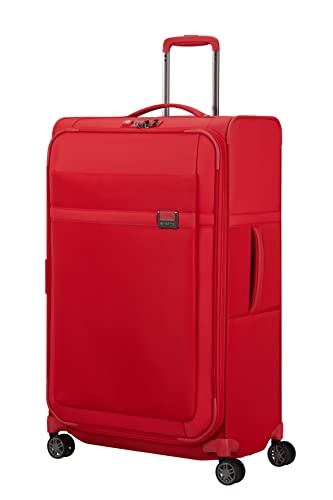Samsonite Airea - Spinner L, Erweiterbar Koffer, 78 cm, 111.5/120 L, Rot (Hibiscus Red) von Samsonite