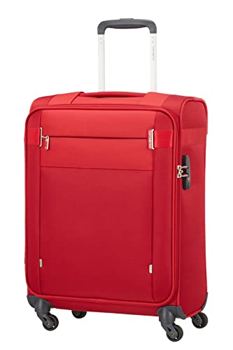 Samsonite Citybeat - Spinner M, Erweiterbar Koffer, 66 cm, 67/73 L, Rot (Red) von Samsonite