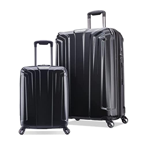 Samsonite Endure Hartschalen-Koffer-Set, schwarz, erweiterbar, TSA Schloss, USB Port, Schwarz , Hardside Gepäck-Set von Samsonite